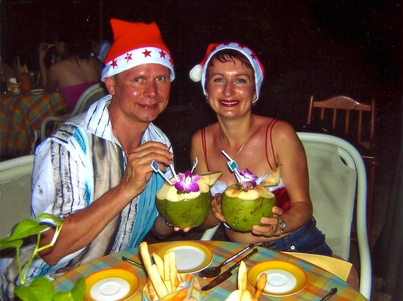 René und Victoria Stutz in Phuket, am Vorabend der Katastrophe.