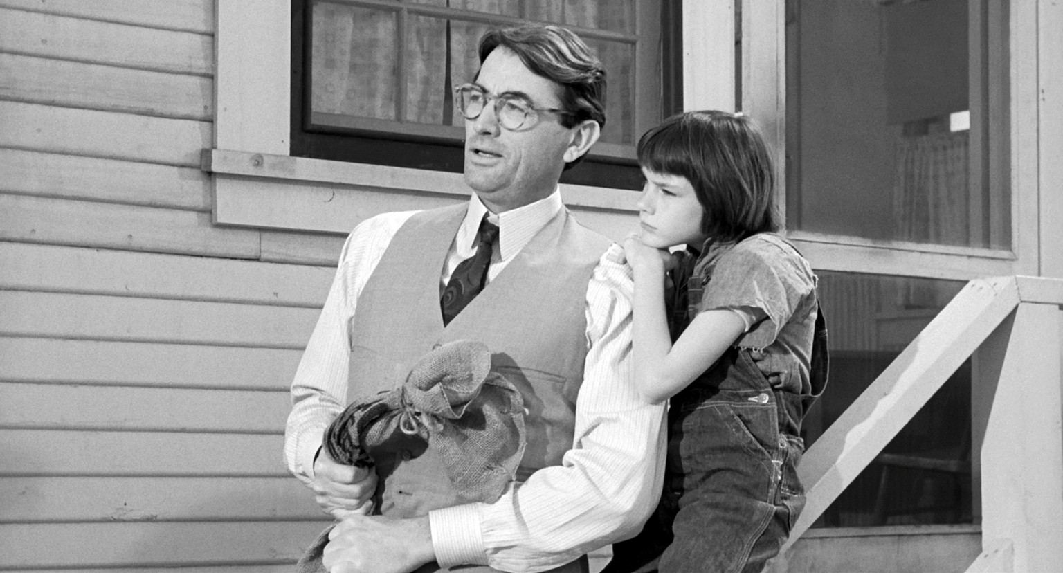 Atticus Finch (Gregory Peck), der Gute.