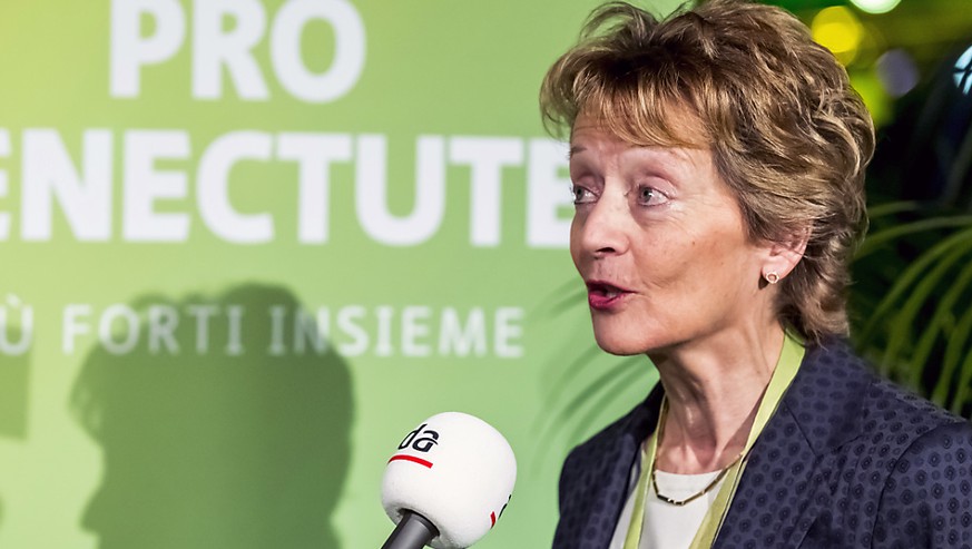 Alt Bundesrätin Eveline Widmer-Schlumpf ist seit 2017 Präsidentin der Organisation Pro Senectute. (Archivbild)