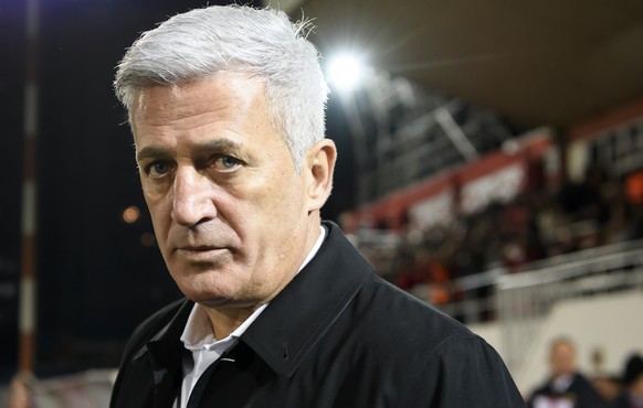 Switzerland&#039;s head coach Vladimir Petkovic pictured during the UEFA Euro 2020 qualifying Group D soccer match between Gibraltar and Switzerland, at the Victoria Stadium, in Gibraltar, this Monday ...