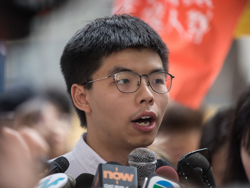 Wurde am Montag aus der Haft in Hongkong entlassen: Demokratie-Aktivist Joshua Wong.