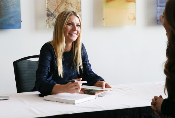 NASHVILLE, TN - FEBRUARY 12: Gwyneth Paltrow signs her book &#039;It&#039;s all Good&#039; during the the 2016 Antiques And Garden Show Of Nashville at Music City Center on February 12, 2016 in Nashvi ...