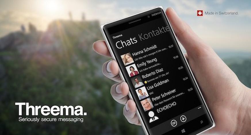 Die vollständig verschlüsselte Chat-App Threema gibt es nun auch für Lumia-Smartphones mit Windows Phone.