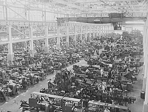 Das alte River Rouge Fabrikgebäude von Henry Ford war Sinnbild eines vertikal integrierten Unternehmens.