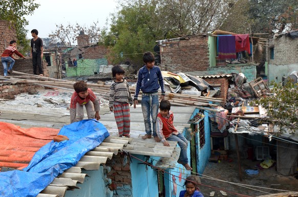 Dreck und kein Strom: Slums in Neu Delhi.