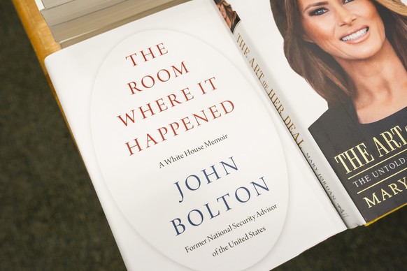 epaselect epa08504047 Former National Security Advisor John Bolton&#039;s new book about the Trump White House &#039;The Room Where It Happened: A White House Memoir&#039; on sale the first day of its ...