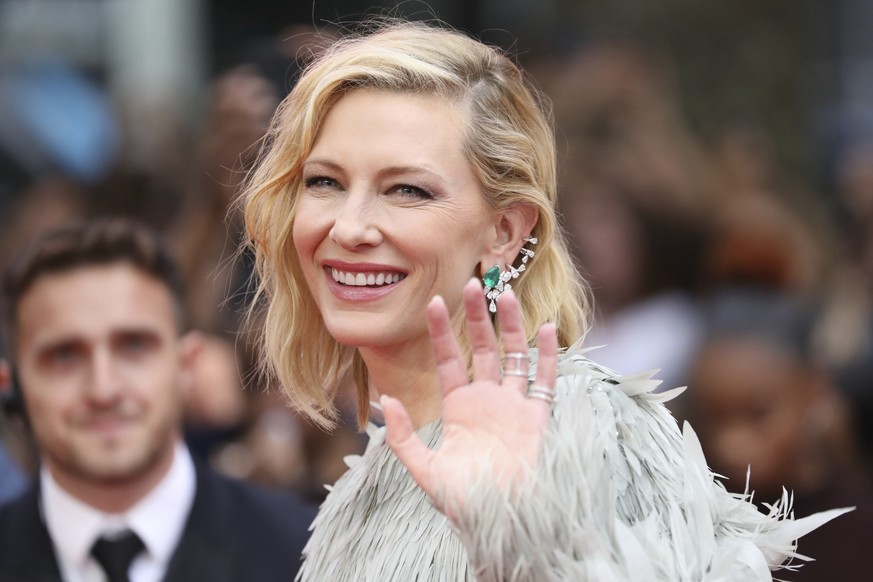 Actress Cate Blanchett poses for photographers upon arrival at the premiere of the film &#039;Ocean&#039;s 8&#039; in central London, Wednesday, June 13, 2018. (Photo by Vianney Le Caer/Invision/AP)