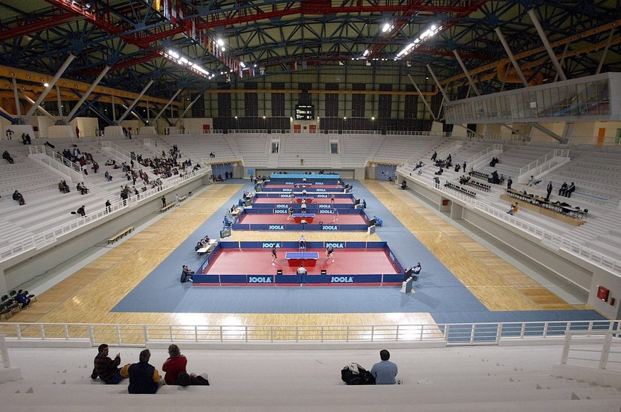 Tischtenniswettkampf in der Galatsi Olympic Hall während den Olympischen Sommerspielen 2004 in Athen.&nbsp;