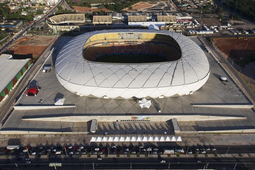 Die Arena de Amazônia in Manaus. Nach dem Spiel zwischen der Schweiz und Honduras wird es nicht mehr genutzt – denn Profifussball wird in der Stadt nicht gespielt.&nbsp;