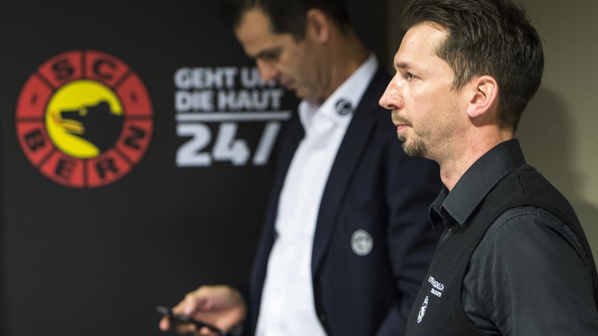 Nicht mehr lange in Bern: Trainer Lars (rechts) und Ex-Sportchef Sven Leuenberger.