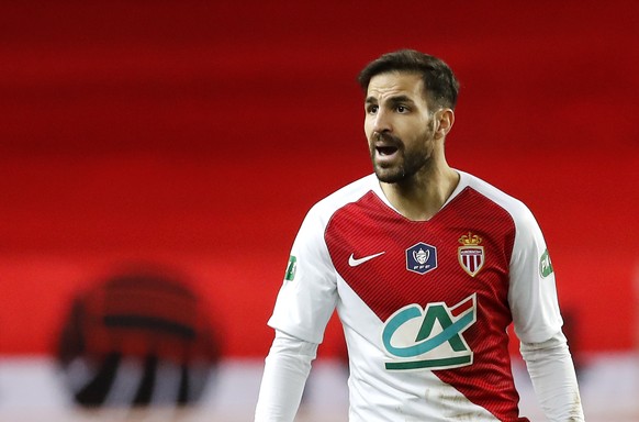 epa07310124 Cesc Fabregas of AS Monaco reacts during the French Cup round of 16 soccer match between AS Monaco and FC Metz at Stade Louis II, in Monaco, 22 January 2019. EPA/SEBASTIEN NOGIER