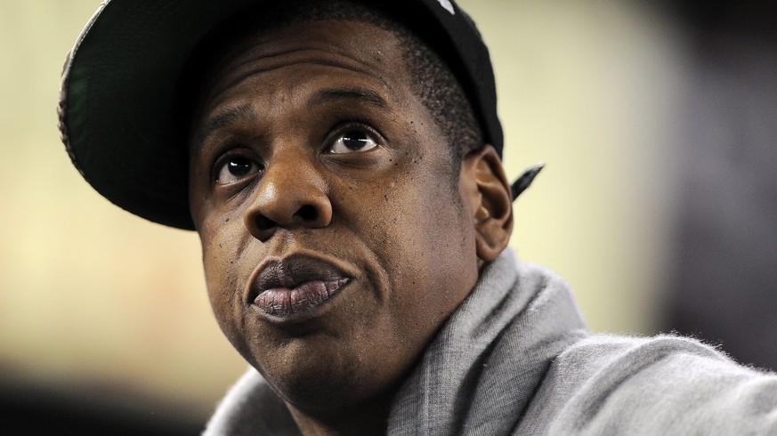 epa04687785 (FILE) A file picture dated 06 October 2011 shows US rapper Jay-Z watching game five of the American League Division Series playoffs between the New York Yankees and the Detroit Tigers at  ...