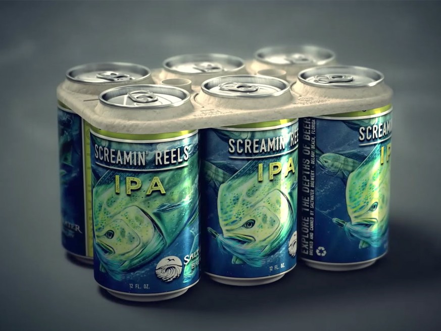 Essbare Sixpack-Rings von Saltwater Brewery