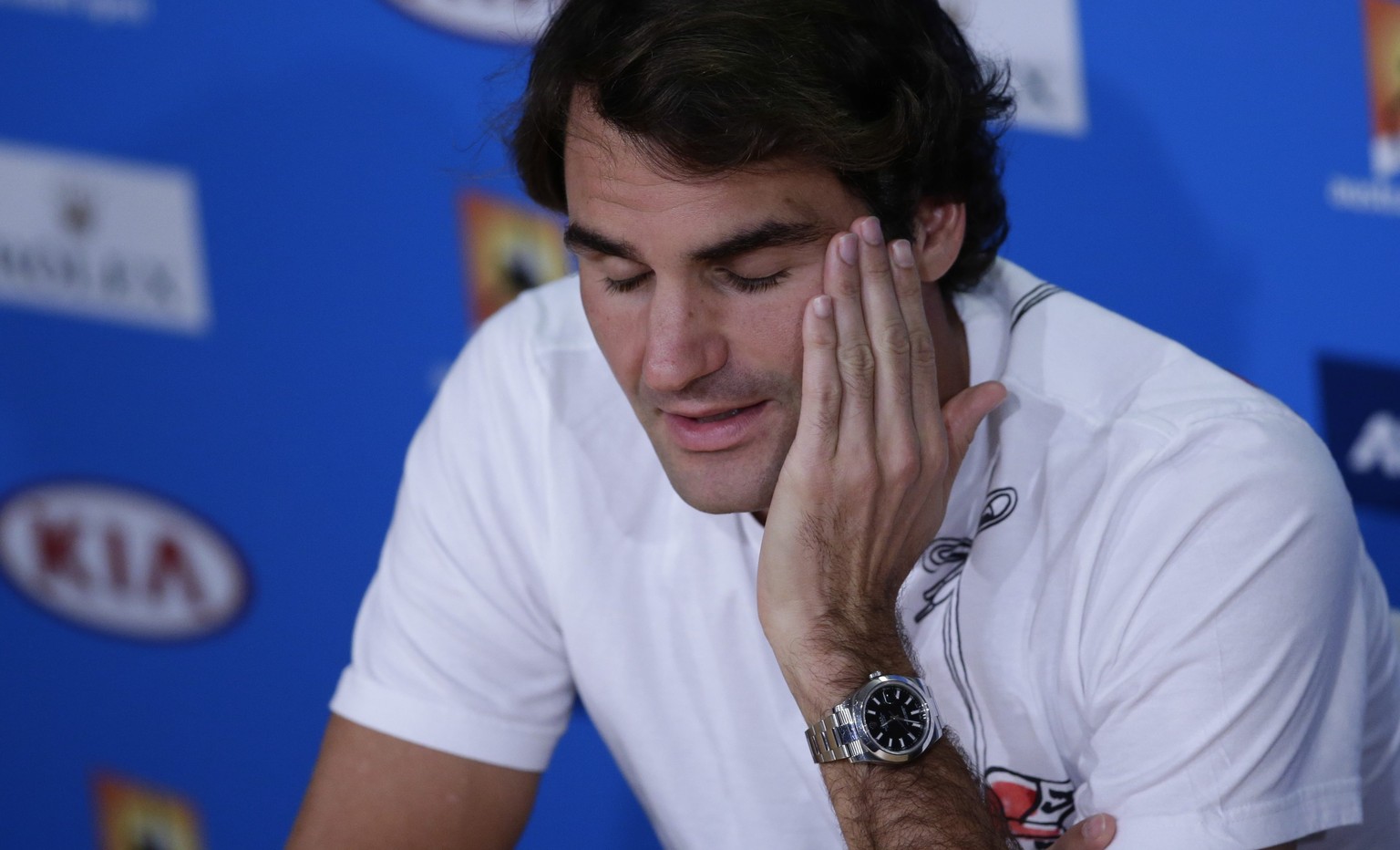 Roger Federer: Enttäuscht, aber für die Zukunft positiv gestimmt.