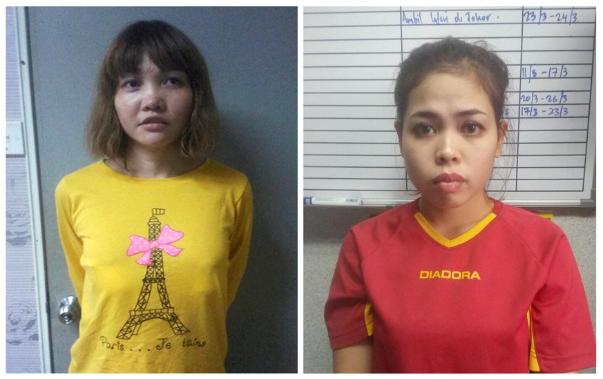 Vietnamese Doan Thi Huong (L) and Indonesian Siti Aishah are seen in this combination picture from undated handouts released by the Royal Malaysia Police to Reuters on February 19, 2017. Malaysia on M ...