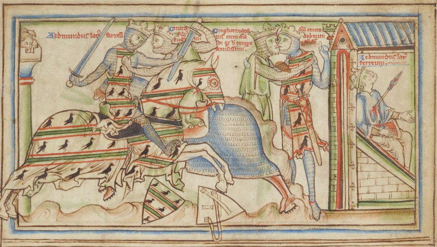 Battle of Assandun from Life of St. Edward the Confessor, Cambridge Univ. Library, MS Ee.3.59
https://mercedesrochelle.com/wordpress/wp-content/uploads/2014/02/ashingdon-Life-of-St-Edward-the-Confesso ...