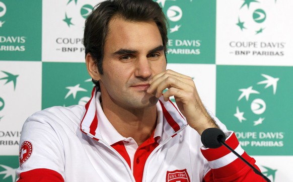 Federer mit Pokerface: Der «Maestro» liess sich die ganze Woche hindurch nicht in die Karten blicken.