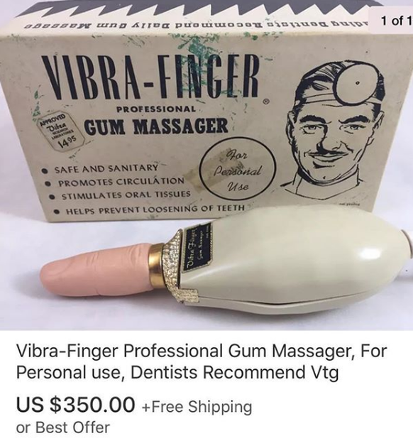 Vibra-Finger, professionelles Zahnfleisch-Massagegerät für den persönlichen Gebrauch, von Zahnärzten empfohlen.