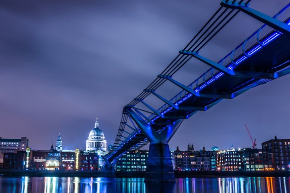 Musste stabilisiert werden: Die Millenium-Brücke in London.