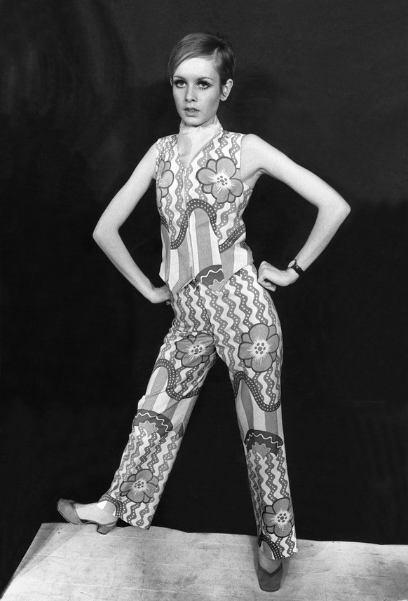 Portrait von Twiggy, britisches Model, aufgenommen am 16. Februar 1967. (KEYSTONE/Str)