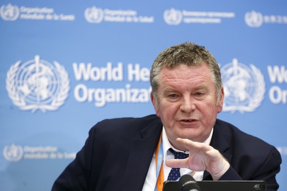 epa08152257 Michael Ryan, Executive Director of WHO&#039;s Health Emergencies programme, talks to the media after the he WHO&#039;s first Emergency Committee meeting on the novel coronavirus (2019-nCo ...