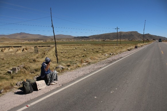 Peru und Bolivien sind nicht die besten Länder zum Trampen. Die Reiseart ist hier unbekannt, die Wartezeiten sind lang - und im Hochland ist es oft bitterkalt