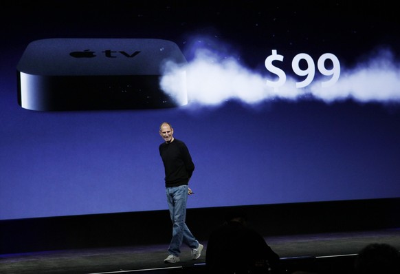 Die von Steve Jobs präsentierte Set-Top-Box.