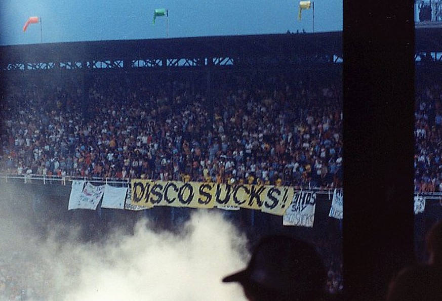 Das Motto des Abends: Disco Sucks!