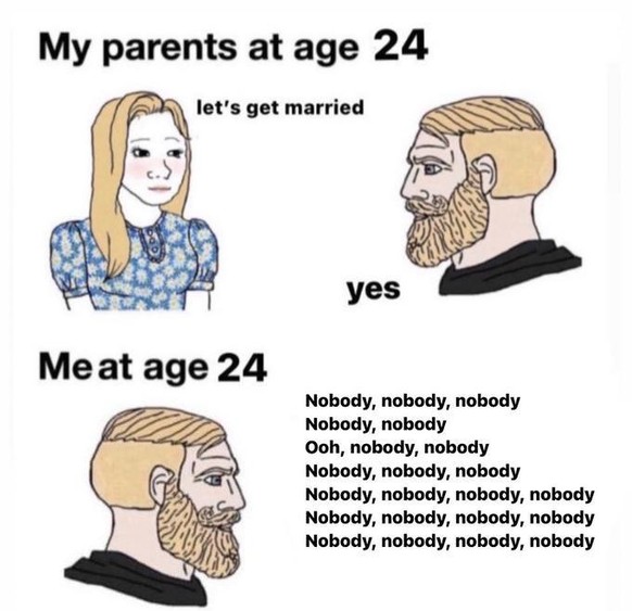 my parents vs me meme