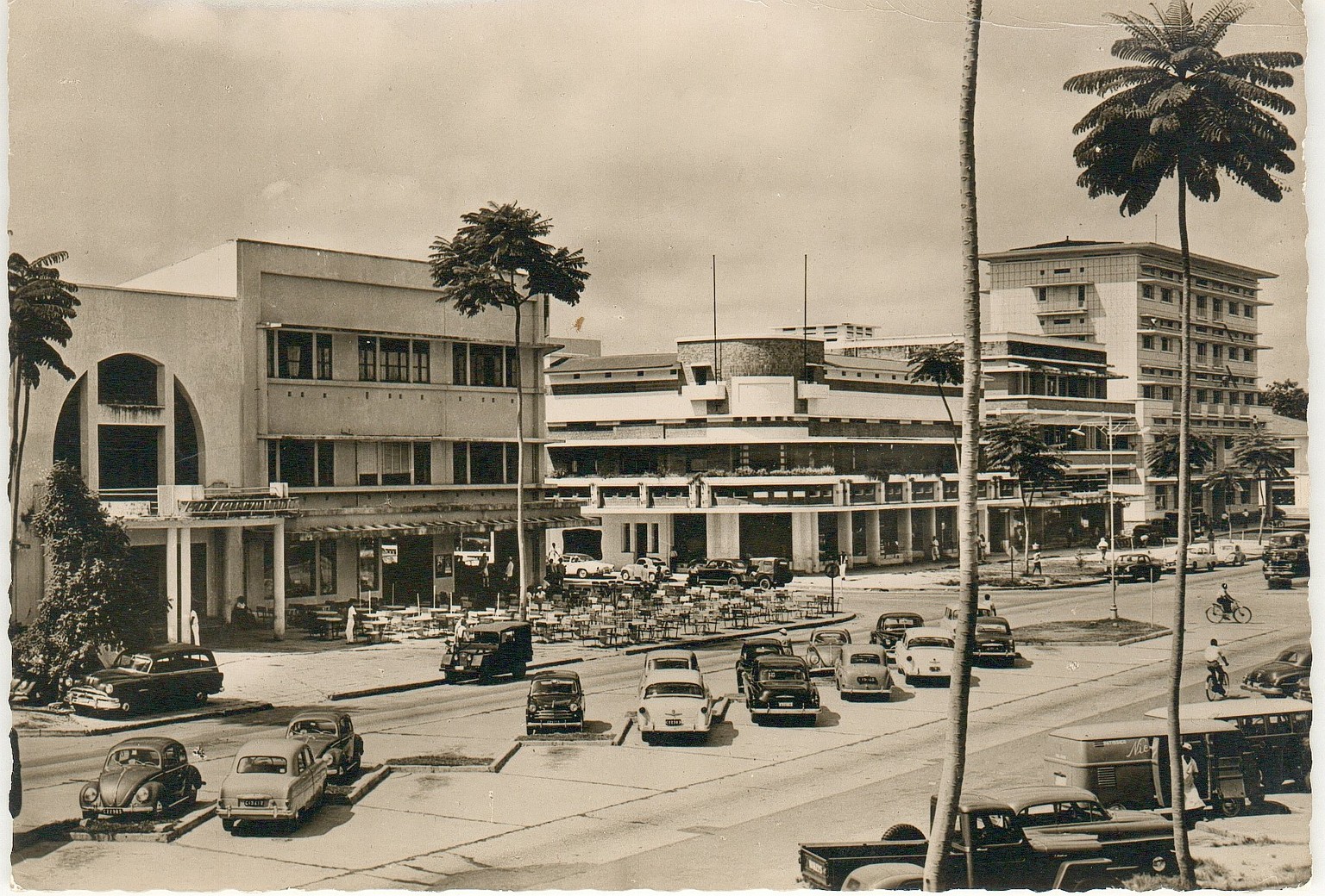 Kinshasa, damals bekannt als Léopoldville, in den 1950er Jahren.