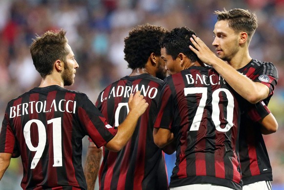 Bertolacci, Luiz Adriano und Carlos Bacca: Jubeln die neuen Milan-Spieler auch in der Meisterschaft?