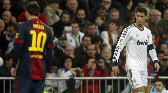 Messi und Ronaldo: Die ewigen Rivalen liegen auf der Lauer.