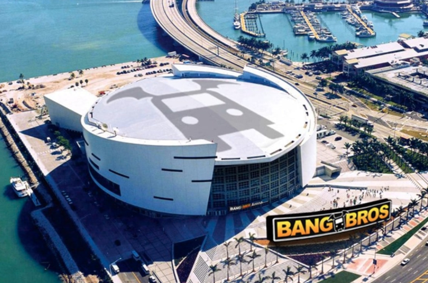 So soll das Miami-Stadion aussehen, wenn es von «BangBros» gesponsert wird.