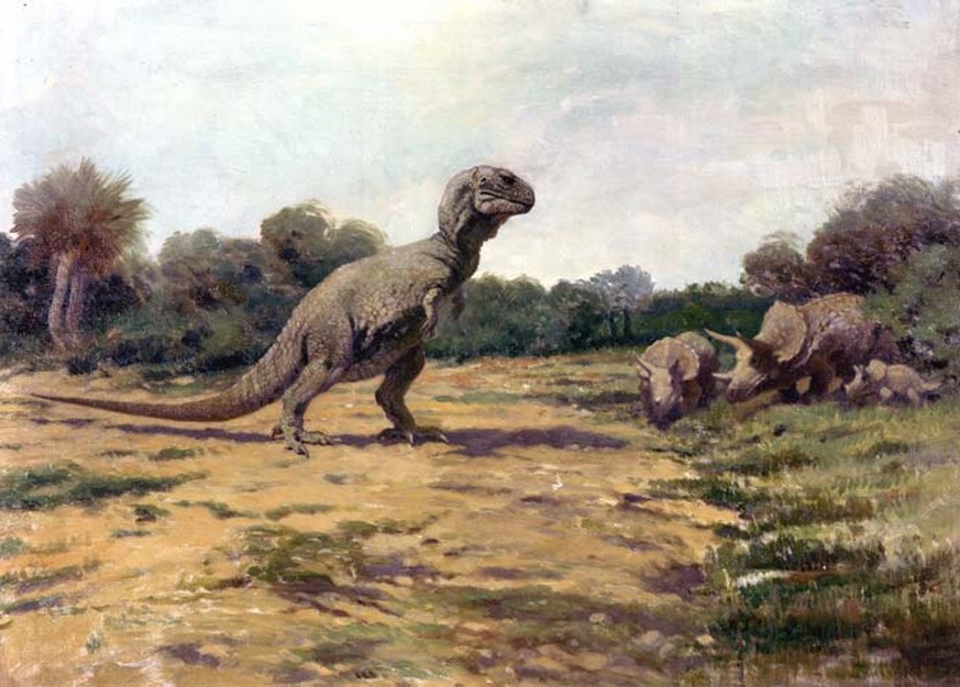 veraltete Darstellung eines T-Rex