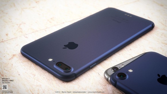 Das neue iPhone soll es erstmals&nbsp;in Metallic-Blau geben. Das grössere Plus-Modell erhält eine Dual-Kamera.