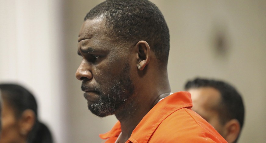 FILE - In this Sept. 17, 2019, file photo, R. Kelly appears during a hearing at the Leighton Criminal Courthouse in Chicago. A federal judge denied Kelly&#039;s request that he be released from custod ...