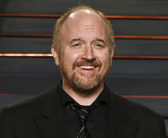 FILE - In this Feb. 28, 2016 file photo, Louis C.K. arrives at the Vanity Fair Oscar Party in Beverly Hills, Calif. The New York premiere of Louis C.K.’s controversial new film “I Love You, Daddy” has ...