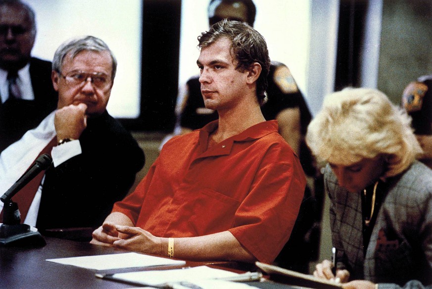Das «Monster von Milwaukee» vor Gericht. Dahmer wurde im Gefängnis ermordet.