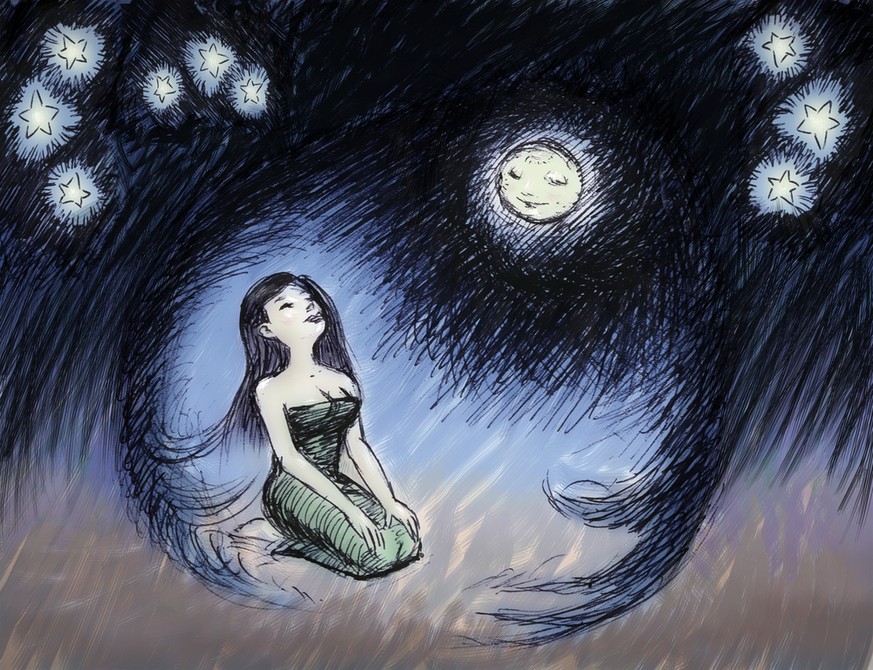 Mond Frau (Symbolbild)