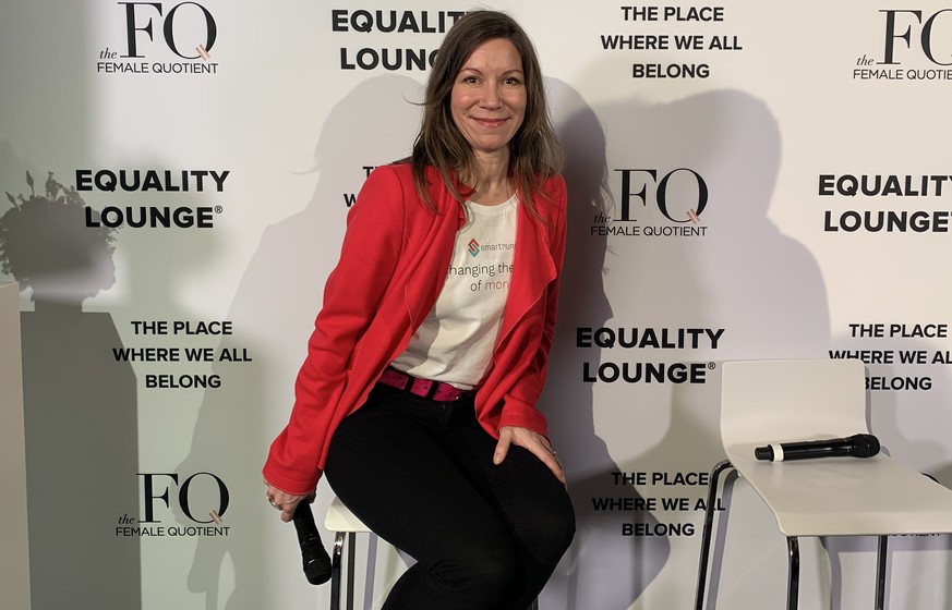Olga Miler in der Equality Lounge am WEF 2020 in Davos.