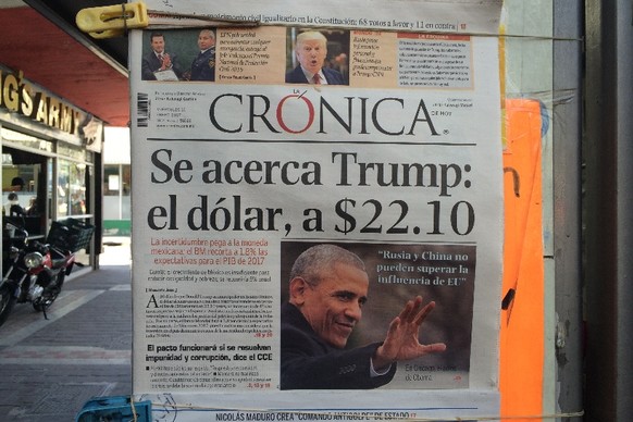 Trump kommt näher; Der Dollar auf 22.10 Pesos; Es vergeht kaum ein Tag, an dem der neue US-Präsident in den mexikanischen Zeitungen kein Thema ist.