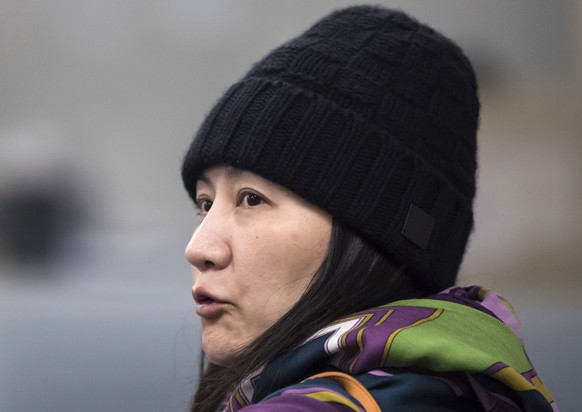 FILE - In this Dec. 12, 2018, file photo, Huawei chief financial officer Meng Wanzhou arrives at a parole office in Vancouver, British Columbia. Canada arrested Meng at America’s request on a stopover ...