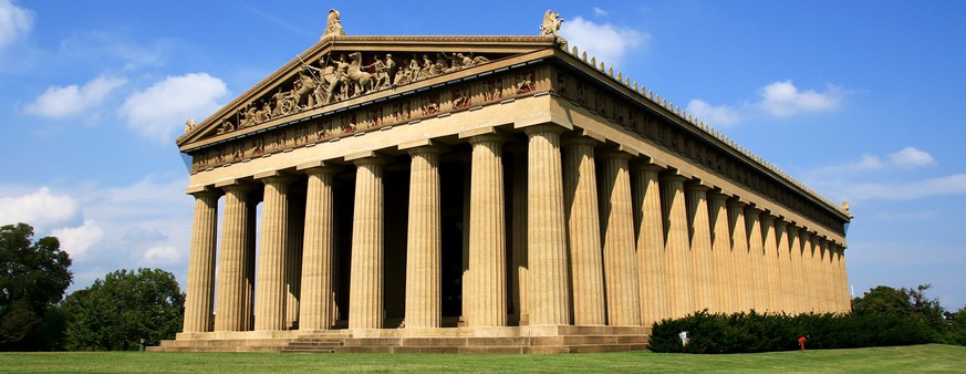 Sieht nach Griechenland aus, steht aber in Nashville, Tennessee: das Parthenon.