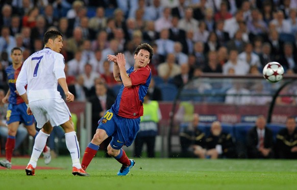 Messi und Ronaldo stehen sich im Champions-League-Final 2009 gegenüber.&nbsp;