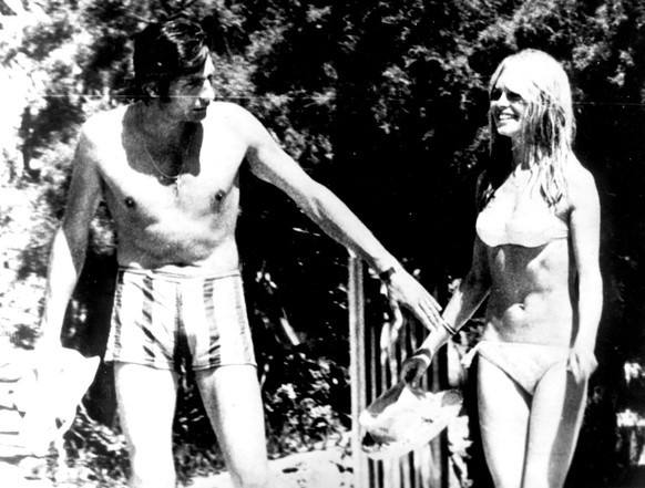 Gunter Sachs und Brigitte Bardot 1966 in St. Tropez.