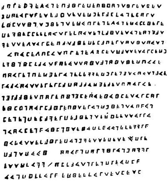 Das angebliche Kryptogramm von Olivier Le Vasseur – genannt La Buse.