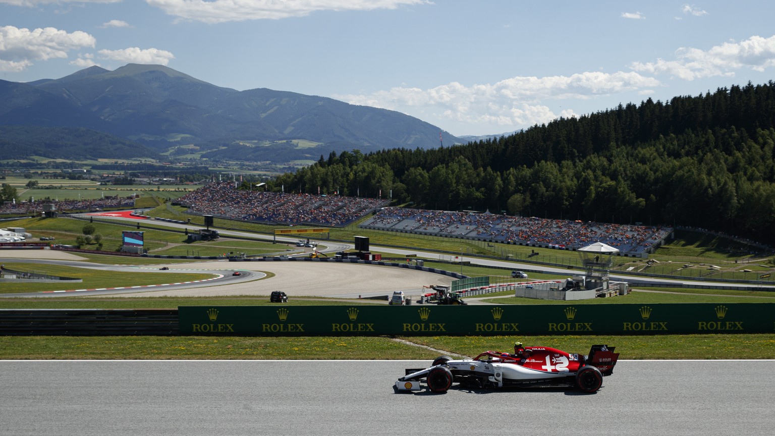 epa08386133 (FILE) - Italian Formula One driver Antonio Giovinazzi of Alfa Romeo Racing in action during the second practice session of the Austrian Formula One GP at the Red Bull Ring circuit in Spie ...