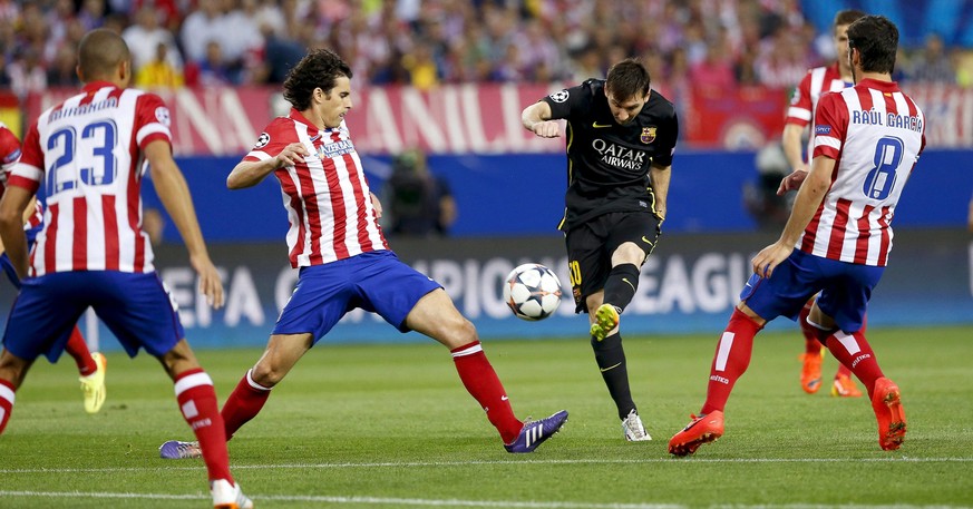 Kein Durchkommen: Messi und Co. scheitern an Atlético Madrid.
