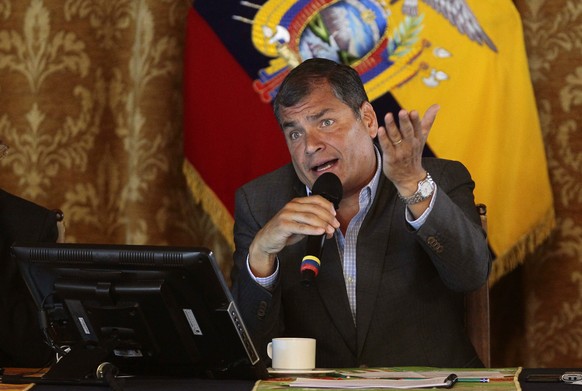 Rafael Correa, Präsident von Ecuador.