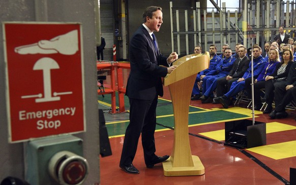 David Cameron sprach am letzten Freitag zum Thema Zuwanderung.